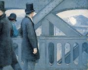 Gustave Caillebotte On the Pont de l Europe France oil painting artist
